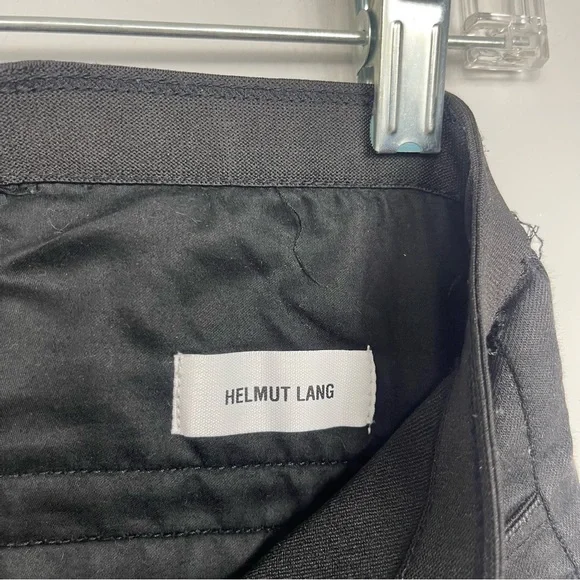 Helmut Lang Black Coated Cotton Blend Skinny Leg Jegging Jeans Pull On Pants 27 - Picture 4 of 16